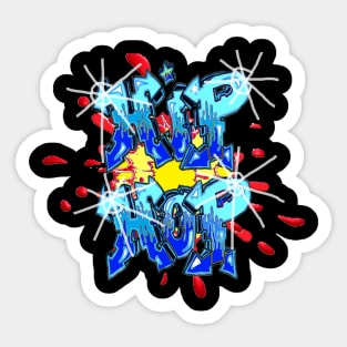 Hip Hop Funky Graffiti Fun by LEG 24 Sticker